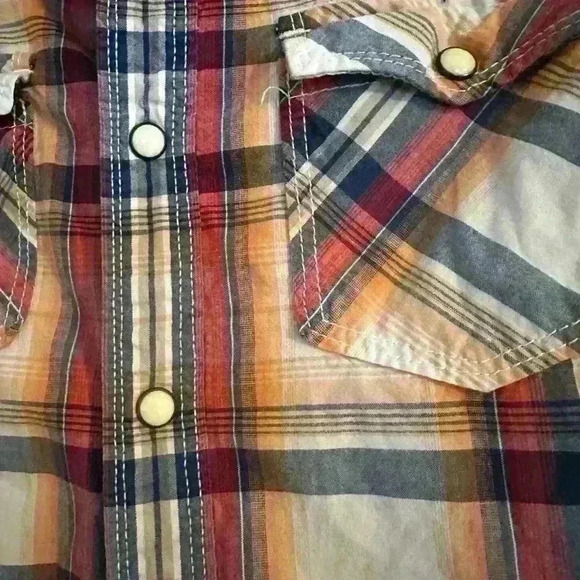 Aéropostale 90’s/ Y2K Grunge Bone Snap Women’s Small /petite Tartan Flannel. - Picture 3 of 7